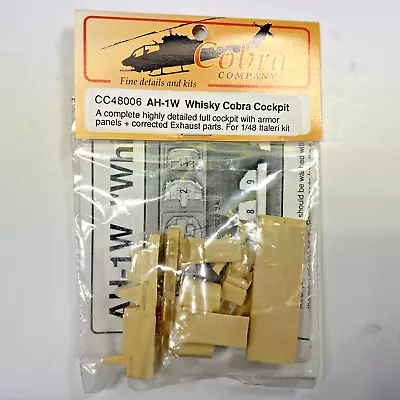 Cobra Company AH-1W Whisky Cobra Cockpit & Exhaust Resin Detail Set 48006 • $22