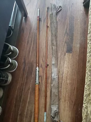 Vintage Antique Montague Wood Fishing Rod • $75