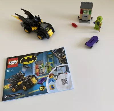 LEGO 76137 4 DC Batman Batman VS The Riddler Robbery Batmobile Toy Car For Kids • $115