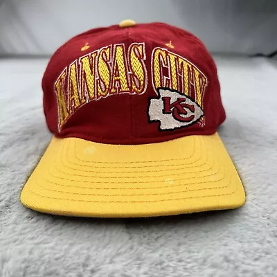 Vintage Kansas City Chiefs Starter Cap Hat Mens 90s NFL Pro Line Snapback Wool • $24.99