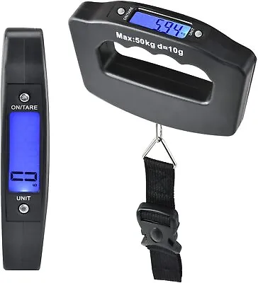 £7.39 • Buy TRIXES Portable Digital Luggage Scales NEW 50kg Fishing Travel Weighing Scales