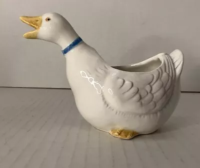 Vintage Otagiri Ceramic Duck Trinket Holder Figurine • $12