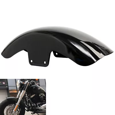 Motorcycle Gloss Black Front Fender For Harley Softail Slim FLS 2012-2017 2016 • $89.99