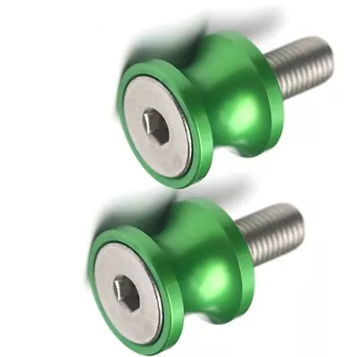 XP Green Racing Swing Arm Spools 10mm For Z750 Z750S 08 09 10 11 12 13 14 15 • $21.28