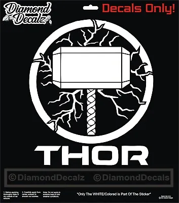 Thor's Hammer Mjolnir Marvel Thor Design Vinyl Decal Sticker Car Window New • $13.99