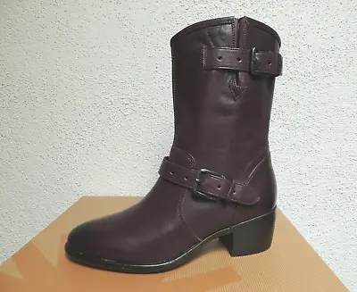 Ugg Collection Conchetta Rare Wine Leather/ Sheepskin Boots Us 7/ Eur 38 ~new  • $89.95