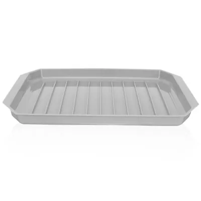  Microwave Bacon Rack Cooker Oven Cooking Airfryer Tray Lid Bakeware • £9.16