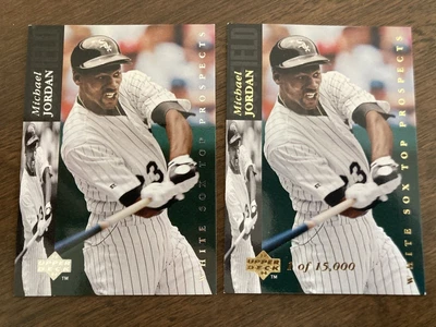 $29.99 • Buy Upper Deck Michael Jordan White Sox Top Prospects MJ23 Gold + Silver RC ROOKIE