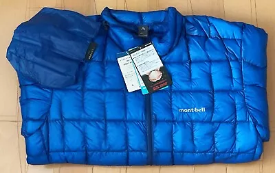 Montbell Plasma 1000 Down Jacket Men's Lightweight Black Lite Gray Red Blue • $278