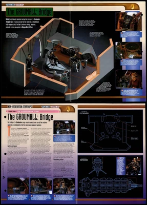 £1.99 • Buy The Groumall: Bridge - The Cardassian Fleet - Star Trek Fact File Fold-Out Page