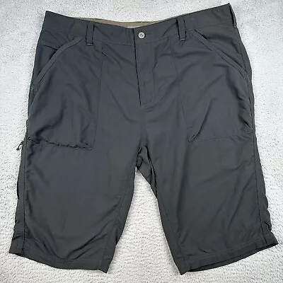 REI Shorts Mens 40 Gray Nylon Lightweight Zip Pocket UPF50 Hiking Outdoor Casual • $16.27