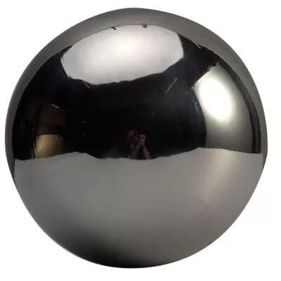 Mirror Polished Sphere Stainless Steel Hollow Ball Home Garden Ornament Decor • £8.71