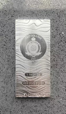 2023 Beskar Mandalorian 1oz Silver Bullion Bar Niue Star Wars Fineness 999 NEW • £41