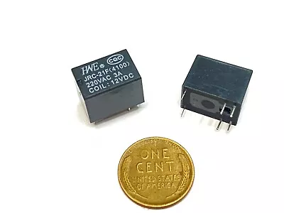 2 Pieces  JRC-21F 4100 Relay Miniature PCB DC 12V 6 Pins 220vac 3a A5 • $8.49