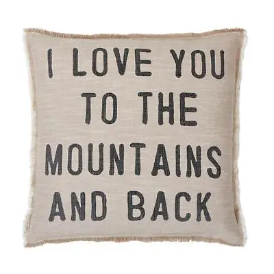 Euro Pillow I Love You To The Mountains And Back Face To Face Size 26in SQ • $84.88