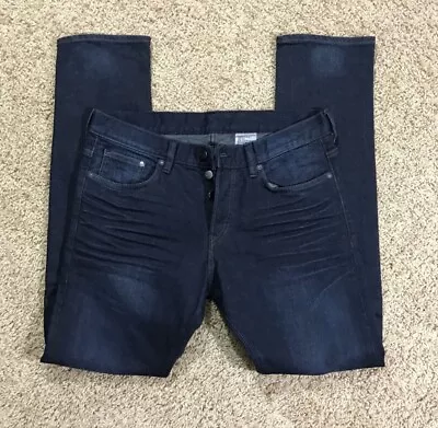 (32 X 32) Mens H&M Denim Blue Jeans Slim Fit Low Waist &Denim Dark Wash • $8.50