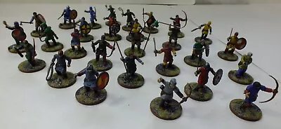 28x Superbly Painted 28mm Dark Age Warriors (Saga?) • £25