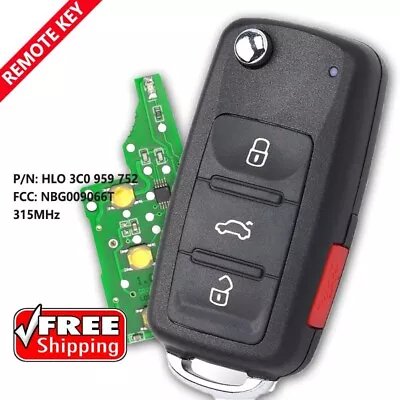 $16.27 • Buy For Volkswagen VW 2011 2012 2013 2014 2015 2016Jetta Golf Keyless Remote Key Fob