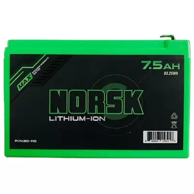 NEW NORSK 20-110 7.5Ah Li-Ion Battery For Vexilar Marcum Garmin Or Humminbird • $79.99