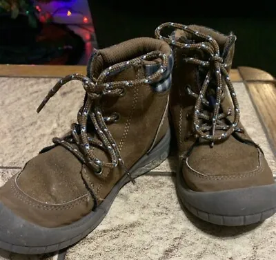 Osh Kosh B'gosh SIZE 12  BenitoB Toddler Boy Ankle Lace Up Brown Boots • $15.99