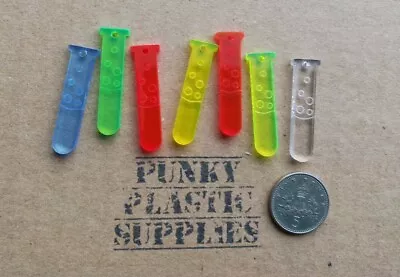 3x Test Tube Lab Laser Cut Acrylic Charms/ Cabochons/ Jewellery Making • £2