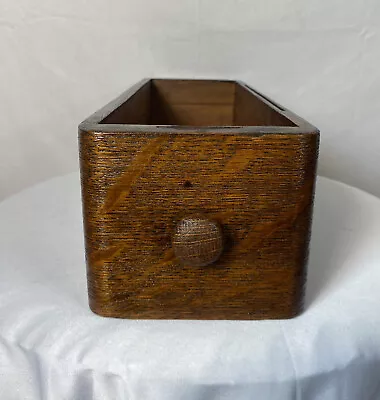 Antique Singer Tiger Oak Wood Drawer 14.5 X4.75 X4  Red Eye • $14