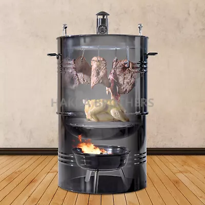 $104.29 • Buy Hakka 14  Steel Outdoor BBQ Charcoal Smoker Barbecue Grill Garden Camp Grill