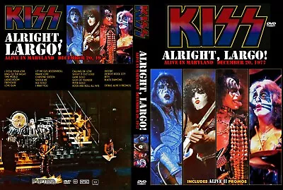Kiss Alright Largo 1977 Upscaled 2024 Dvd!! New Sealed!!!van Halen Scorpions • $29.99