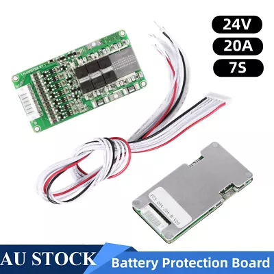 2PCS 24V 20A 7S Lithium Li-ion 18650 Battery BMS Protect Board With Balancing AU • $18.71