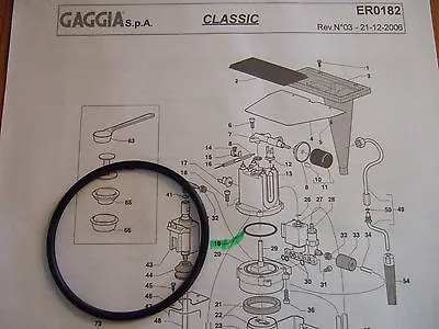  Gaggia Classic Baby Coffee Tebe Evolu EPDM Boiler Gasket Seal O Ring DM0041/082 • £2.99