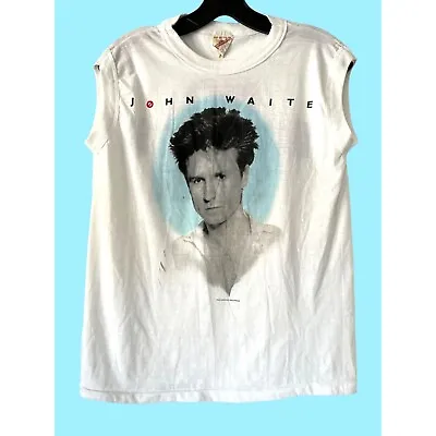 1984 John Waite Concert T-Shirt Small ON TOUR Original Sleeveless Ring • $150