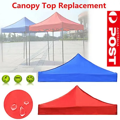 Garden BBQ Gazebo Top Cover Cloth Roof Replacement Fabric Tent Canopy 2x2m 3x3m • $50.63