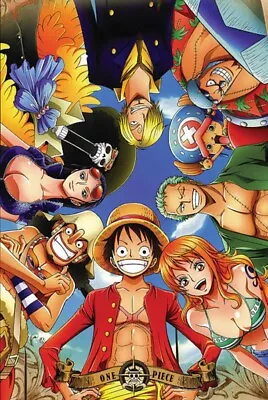 ONE PIECE GROUP IN CIRCLE POSTER 24x36 JAPANESE MANGA ANIME COMIC FREE SHIPPING • $14.99