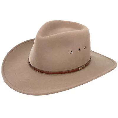 Stetson Moab Outdoor Collection Crushable Wool Hat Mushroom 3 1/4  Brim • $114.99