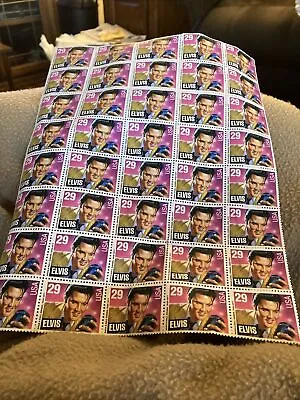 Elvis Presley Stamps USPS Rock & Roll 1992 Full Sheet Of 40 - 29 Cent • $12.99