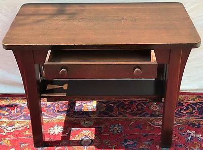 Arts & Crafts Mission Oak Craftsman Antique Office Desk / Library Table  • $1250