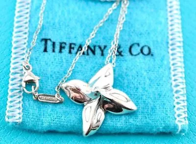 Tiffany & Co. Poinsettia PERETTI Necklace Sterling Silver925 W/Storage 10834 • $244.58