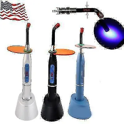 3 Color Dental Wireless Cordless LED Cure Curing Light Lamp 2000mw 5W-DENSHINE • $22.49