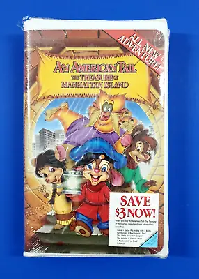 An American Tail The Treasure Of Manhattan Island (VHS 2000 Clamshell) NEW • $14.95