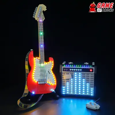 LED Light Kit For Fender Stratocaster - Compatible With LEGO® 21329 Set (Sound) • $110.38