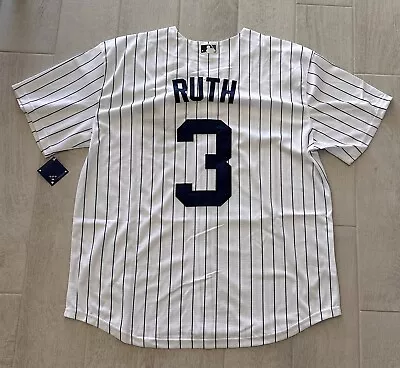 New!!!! Babe Ruth Yankee Jersey White Pin Stripe Xl • $45