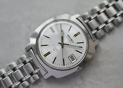 December 1974 Rare Vintage Seiko 7005 7130 Automatic Original Bracelet Watch • £159.99