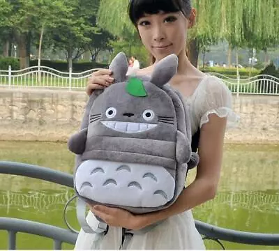 Anime My Neighbor Totoro Soft Shoulder Bag Backpack Girls Back To School Bag • £10.55