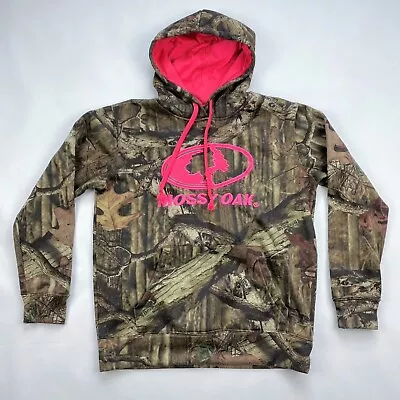 Mossy Oak Womens Hoodie Sweater Camo Pink Hunting Small Break Up Infinity • $21.99