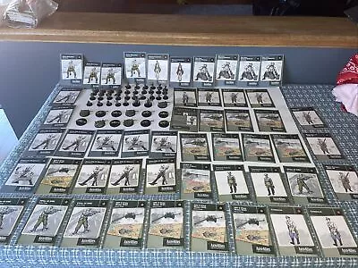 AXIS AND ALLIES USSR Soviet Union Russia Army Lot Infantry Artillery With Cards • $65