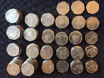 50p Olympic Coins London 2012    174 Coins  • £300