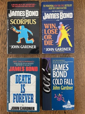 $20 • Buy 4 John Gardner US 1st Edition Paperbacks James Bond 007 (Ian Fleming) Cold Fall