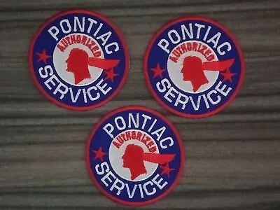 3pcs Pontiac Service Motor Car Racing Iron On Patch Embroidered Sewn On Jeans  • $9.99