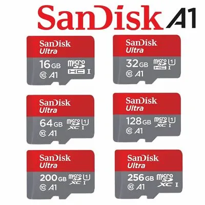 Micro SD Card SanDisk 16G 32G 64G 128G 256G 512G Ultra Class10 Memory A1 120Mb/s • $15.95