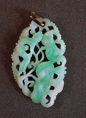 Very Fine Chinese Ming Dynasty Apple Green Jade Pendant High Quality Detail • $1050
